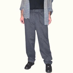 Vintage dark heather grey dockers pleated pants